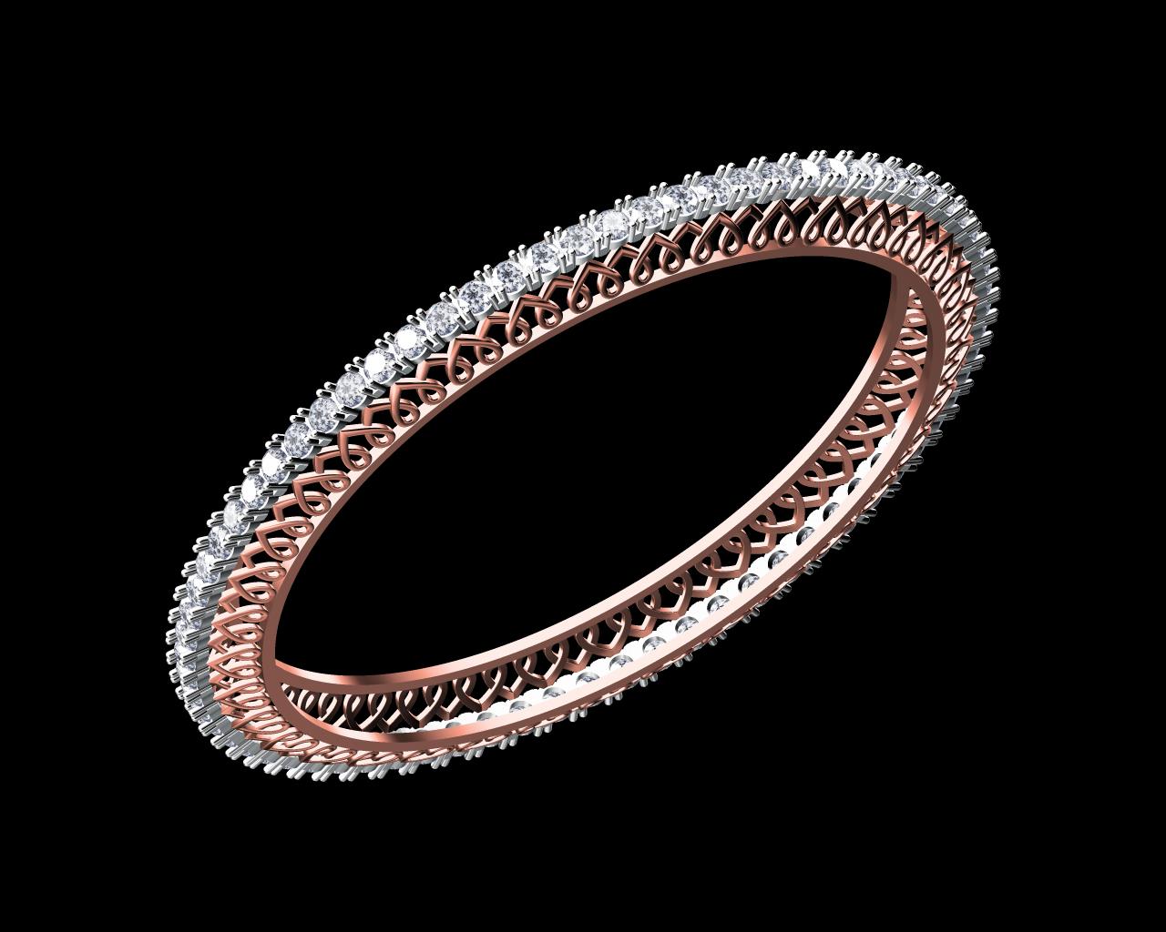 AD17425-ALT — Single Line Bangles jewellery CAD design (JCD/STL)