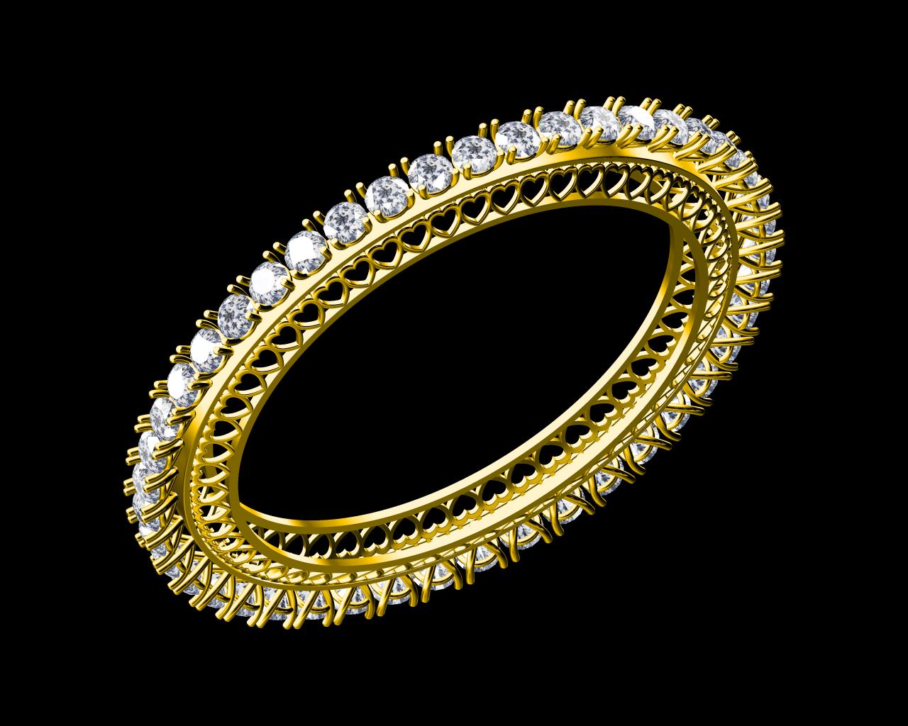 AD17787 — Single Line Bangles jewellery CAD design (JCD/STL)