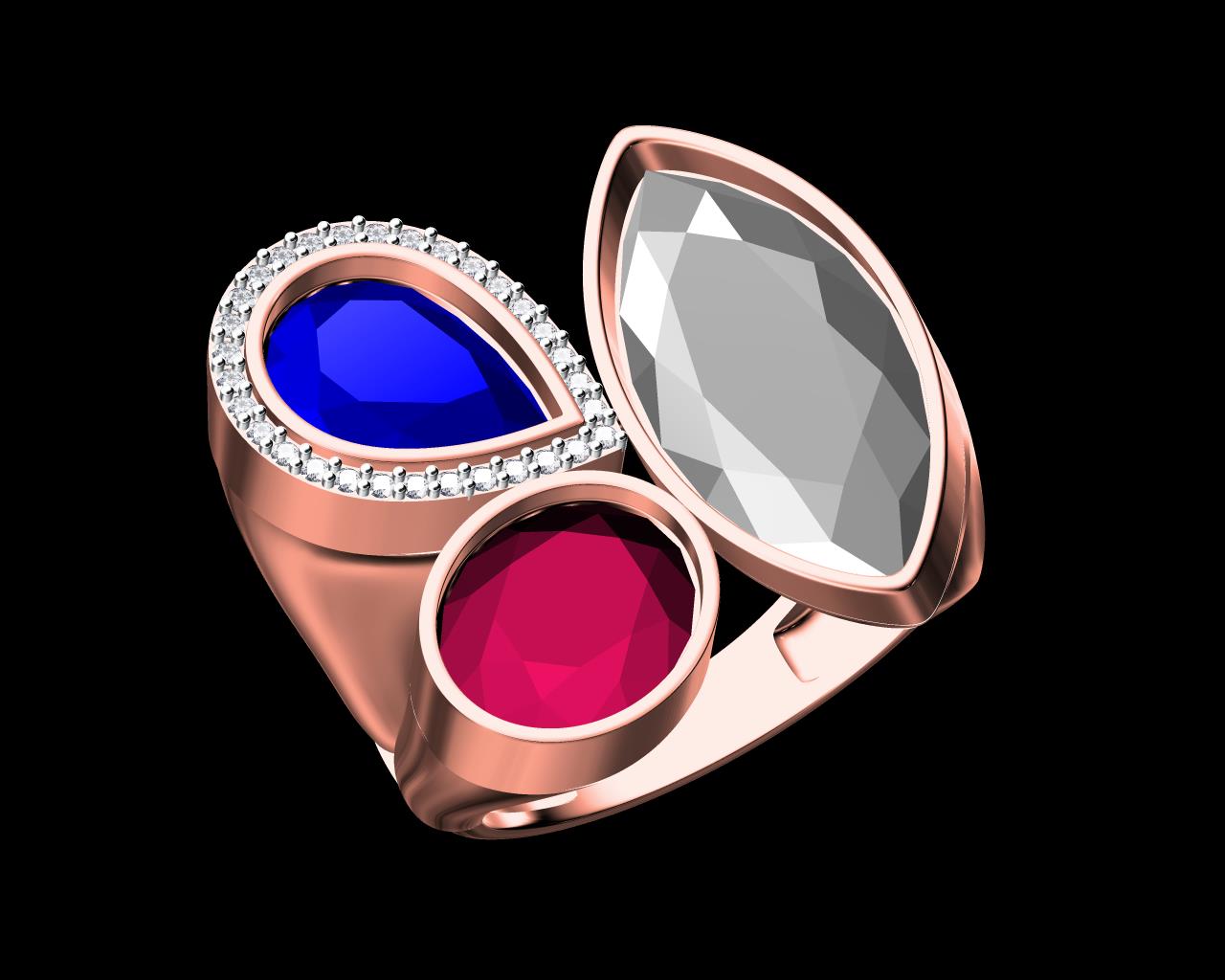 AD17849 — Ladies Rings jewellery CAD design (JCD/STL) AD17849 — Ladies Rings jewellery CAD design (JCD/STL)