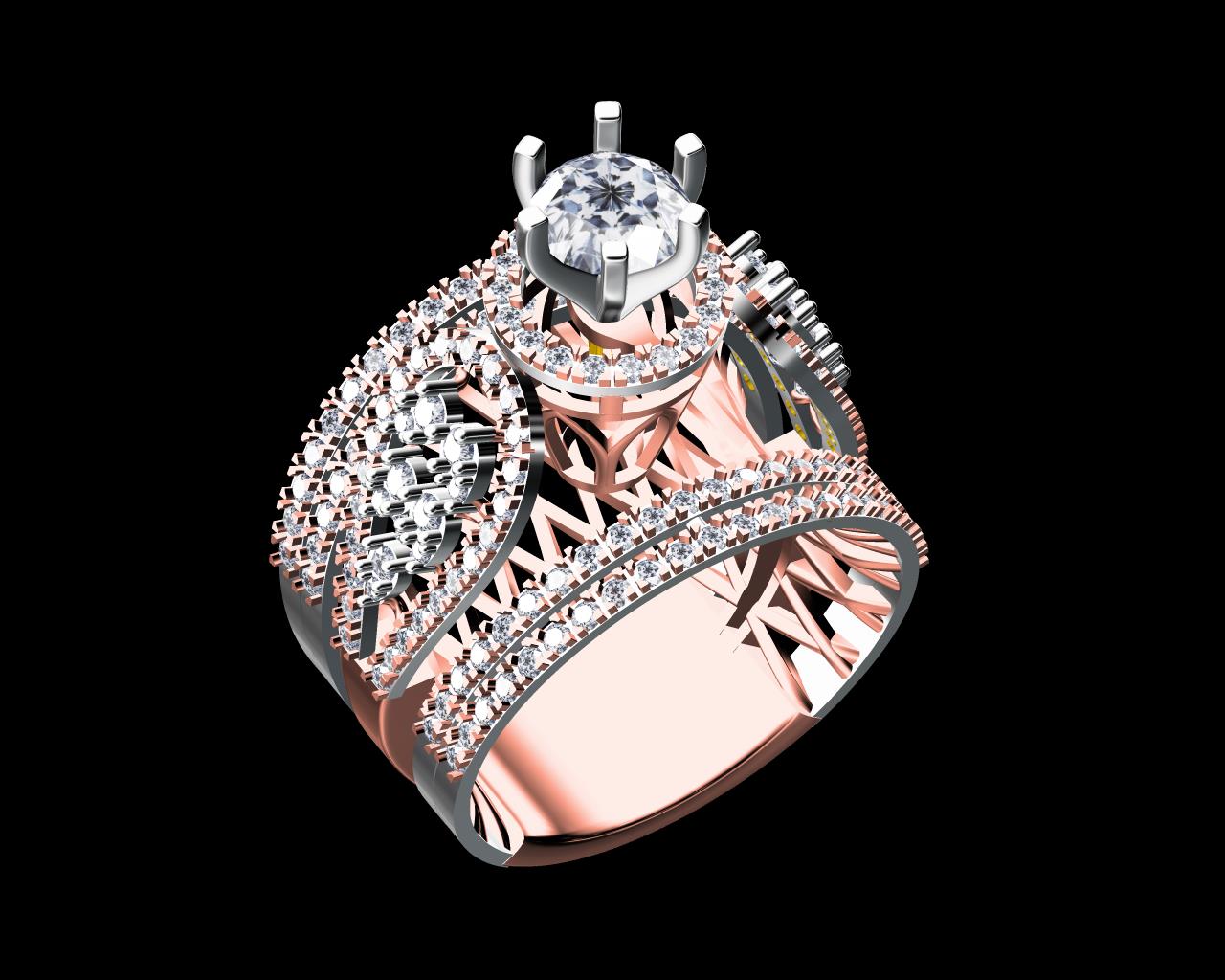 AD18055 — Ladies Rings jewellery CAD design (JCD/STL) AD18055 — Ladies Rings jewellery CAD design (JCD/STL)