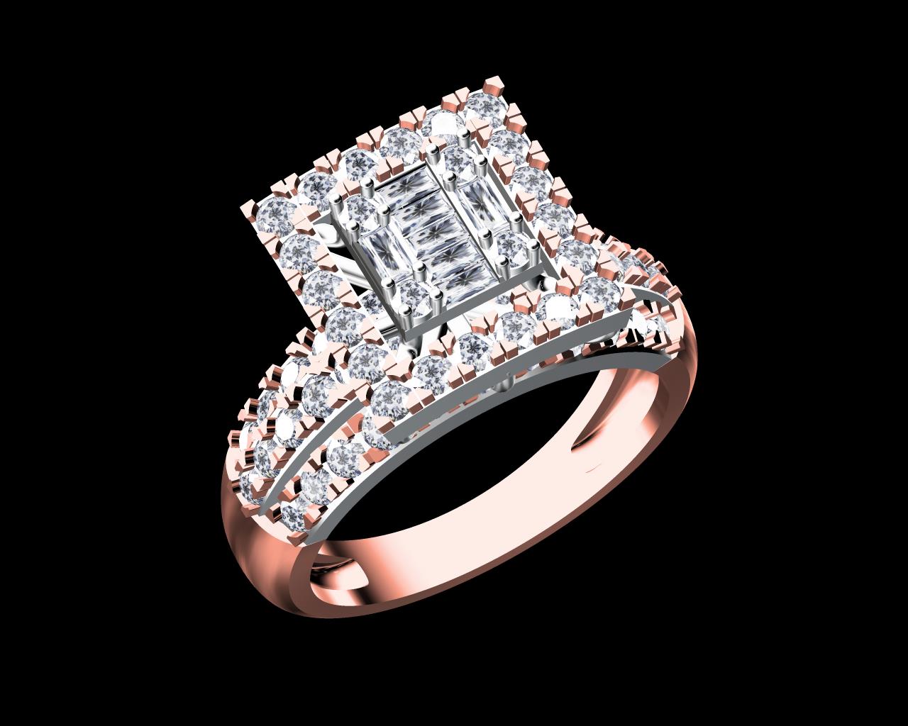 AD18137 — Ladies Rings jewellery CAD design (JCD/STL)