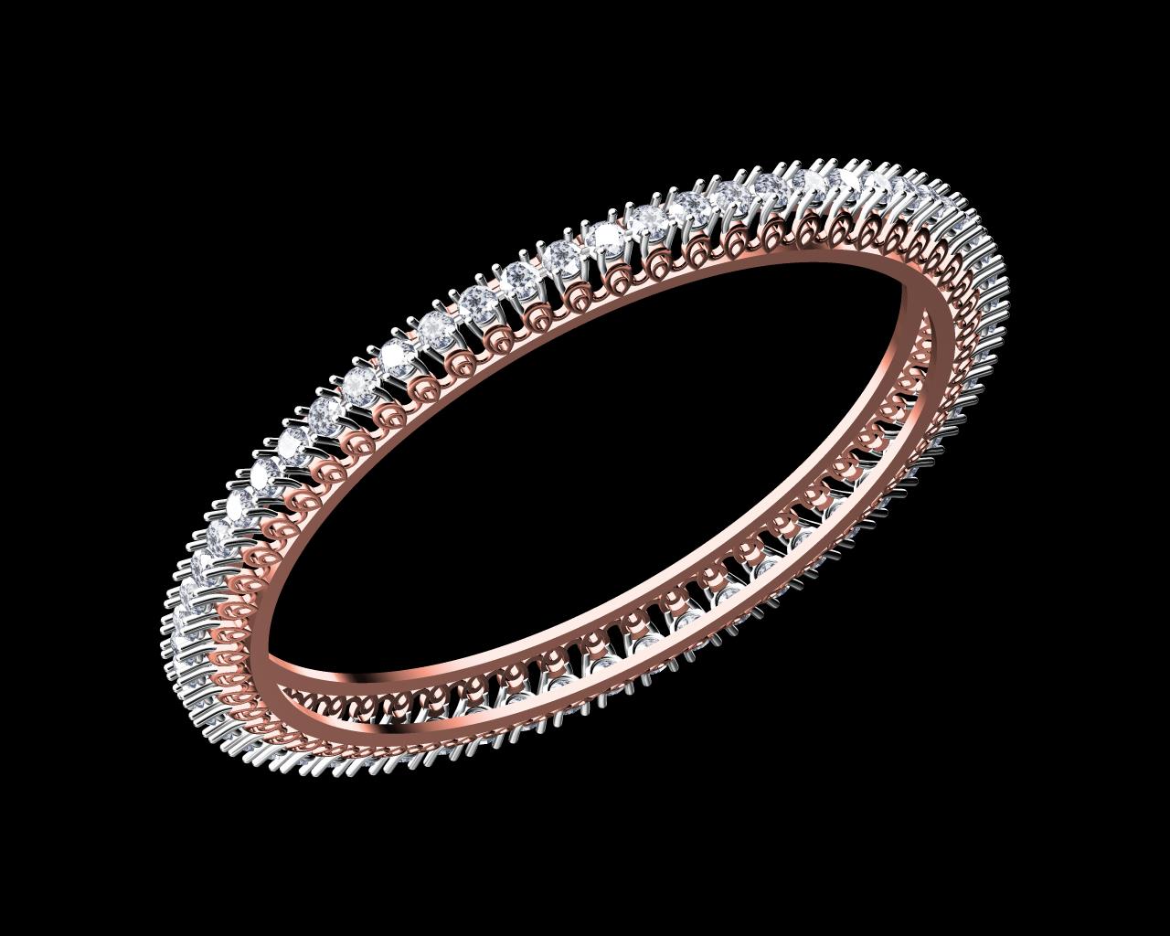 AD17410-ALT1 — Single Line Bangles jewellery CAD design (JCD/STL)