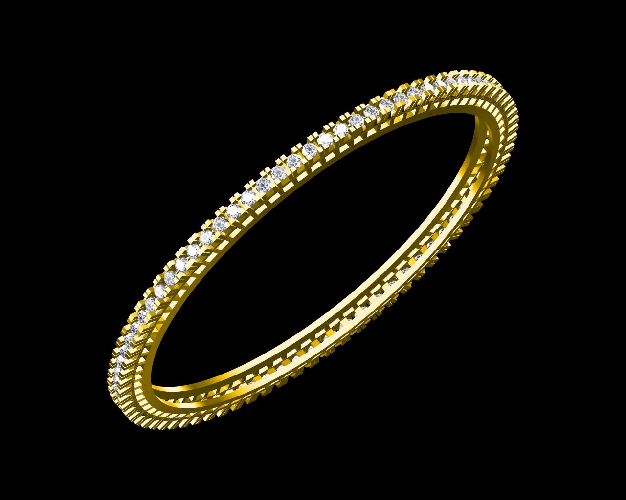 AD17945 — Single Line Bangles jewellery CAD design (JCD/STL)