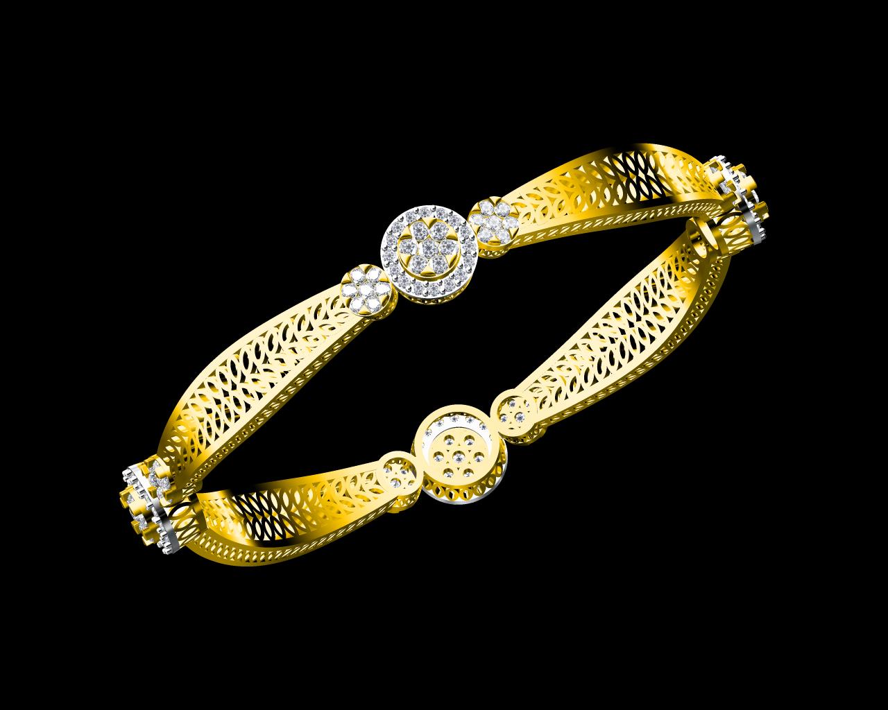 AD17994 — Bangles jewellery CAD design (JCD/STL) AD17994 — Bangles jewellery CAD design (JCD/STL)